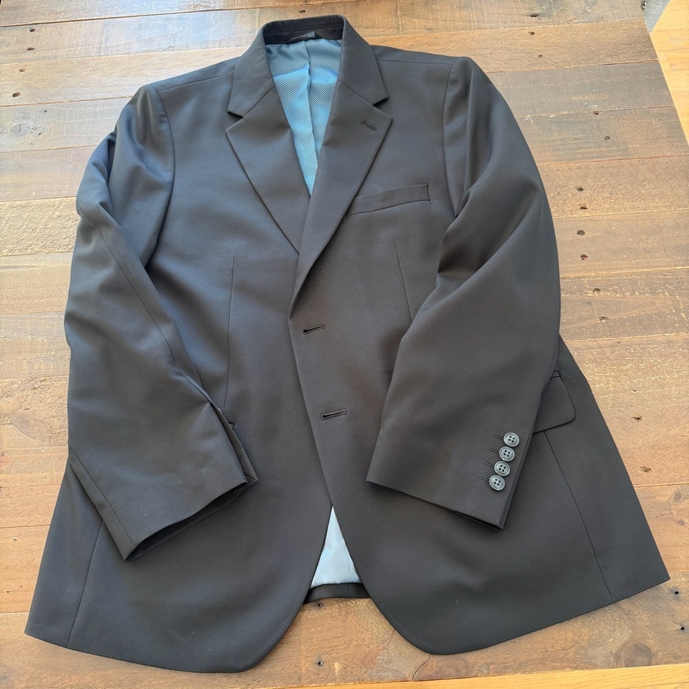 Haggar Men's Active Series Black Blazer 42S
